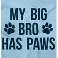 thumbnail image 2 of My Big Brother Has Paws Romper Boys or Girls Infant Baby Brisco Brands 24M, 2 of 6