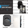thumbnail image 4 of Siding Mounting Kit, 8141DBL Outdoor Light Mounting Block, Siding Mounting Plate for Lap Double and 4 Inch Siding Black, 4 of 7
