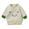 thumbnail image 1 of Wilson+Frenchy Knitted Sweater - Almond (0-3 Months), 1 of 4
