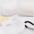 thumbnail image 3 of fundas de silicona para auriculares inalámbricos, funda protectora portátil compatible con Galaxy Buds Plus (negro y blanco), 3 of 5