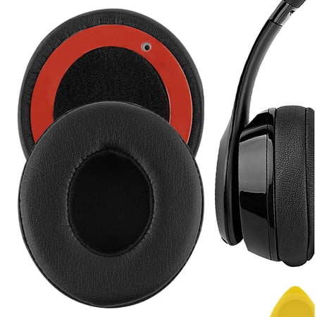 Geekria QuickFit Replacement Ear Pads Compatible with Beats Solo 2 Wired Headphones Repair Parts (Black)