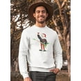 thumbnail image 2 of Stay Rock Santa. Sweatshirt Men -Image by Shutterstock, Male Medium, 2 of 4