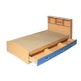 thumbnail image 2 of Better Home Products California Wooden Twin Captains Bed in Beech and Blue, 2 of 5