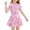 00-Pink1097, variant on Lullu Girls Half Zip Short Sleeve Rashguard Swim Dress One-Piece Swimsuit with UPF50