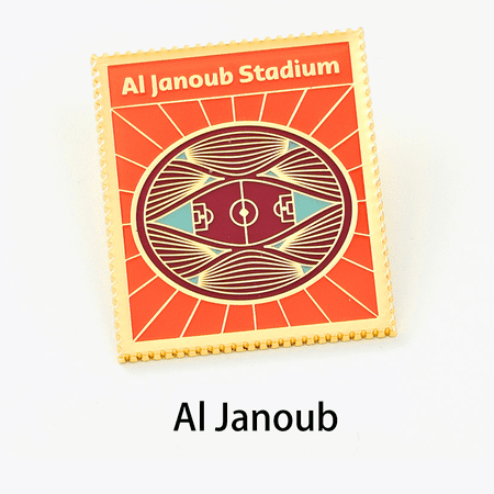 Dinohhi 2022 FIFA World Cup Al Janoub Stadium 3D Brooch Qatar World dinohhi-2022-fifa-world-cup-al-janoub-stadium-3d-brooch-qatar-world