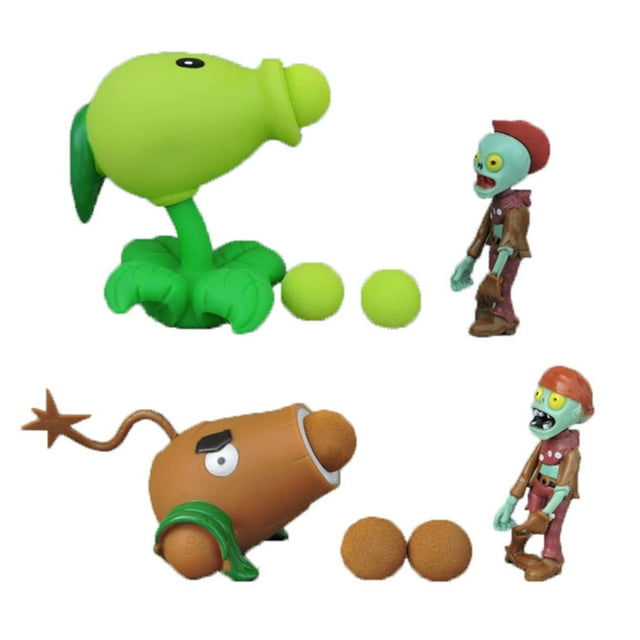 Set de juguetes JHESAO Plants vs Zombies PVZ 1 2 con figuras y bolas
