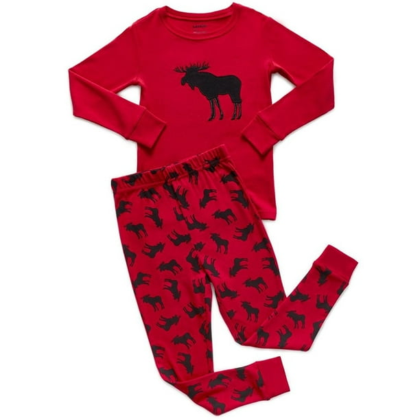 Leveret - Kids Christmas Pajamas Santa Pajamas Boys Girls & Toddler ...