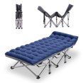 thumbnail image 3 of Lilypelle Folding Camping Cot for Adults, Portable Sleeping Cot, Folding Cot Rollaway Guest Bed with 3.3 inch 2 Sided Mattress and Carry Bag, 3 of 11