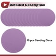 thumbnail image 4 of Unique Bargains 50 Pcs Car Wood Sanding Discs Smoothing Hook & Loop Sandpaper for Woodworking, Automotive Refinishing 3.94" 180 Grit Purple Aluminum Oxide, 4 of 6