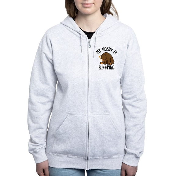 CafePress - My Hobby Is Sleeping Chill Grizzly Bear Women's Zip Up Hoodie - Women's Zip Hoodie