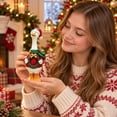 thumbnail image 4 of Christmas Porch Goose Statue with Santa Hat Wreath for Front Porch Outdoor Holiday Decor Home Christmas Decoration, 4 of 4