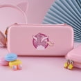 thumbnail image 3 of PlayVital Pink Cute Carrying Case for Nintendo Switch & Switch OLED, Thumb Grip + Candy Rainbow Unicorn Slim Travel Case, Portable Hardshell Girl Storage Case for Switch Game Accessories, 3 of 8