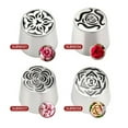 thumbnail image 7 of Shoreew Oversized Russian Piping Tip Set Decorative Marshmallow Nozzle Stainless Steel Flower Nozzles for DIY Baking 3D Bouquets Roses And Patterns Cake Decoration Supplies, 7 of 7