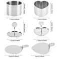 thumbnail image 6 of Koiauber Stainless Steel Baking Mold with Pressing Bottom Heart Round Shape Easy Release Dessert Mold Kitchen Tool, 6 of 8