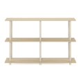 thumbnail image 6 of Furinno Turn-N-Tube No Tools 3-Tier Modern Rectangle Side Display Rack, Bauhaus Oak/Beige, 6 of 7