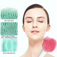 thumbnail image 4 of Cepillo Limpiador Facial Cepillo De Masaje Exfoliante Facial De Silicona Limpiador Facial De Doble Cabeza 2 Uds Monstrate CE008676-02, 4 of 6
