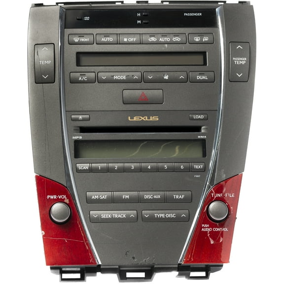 Restored 2007-09 Lexus ES350 AM FM SAT Radio 6 Disc CD Player 86120-33720 Face Code P1807 (Refurbished)