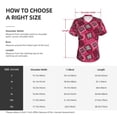 thumbnail image 4 of Yiaed Geometry Print Women's T Shirt V-Neck Short Sleeve Shirt Casual Breathable Tee Summer Tops-Small, 4 of 5