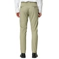 thumbnail image 3 of MODA NOVA Big & Tall Men's Stripe Dress Pants Regular Fit Flat Front Trousers Khaki LT(US 34), 3 of 6