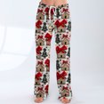 thumbnail image 6 of Women's Casual Fashion Christmas Pajama Pants, Long Sleepwear Trousers for Sports and Home Use, Comfortable and Soft Material for Nightwear and Lounging,Red,S, 6 of 6