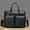 Noir 2, variante sur Sac Bandoulière en Cuir Texturé / Sac à Main Léger en Pu à Sangle Ajustable / Spacieux à Multiples Compartiments pour Voyage Travail Usage Quotidien / Noir Brun Kaki