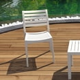 thumbnail image 5 of Compamia Ares Outdoor Patio Dining Chair in White, 5 of 9