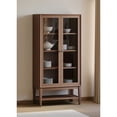 thumbnail image 4 of Martin Furniture Mid-Century Modern Wood Dining Display Cabinet, Kitchen Storage, Bookcase, Brown, 4 of 14