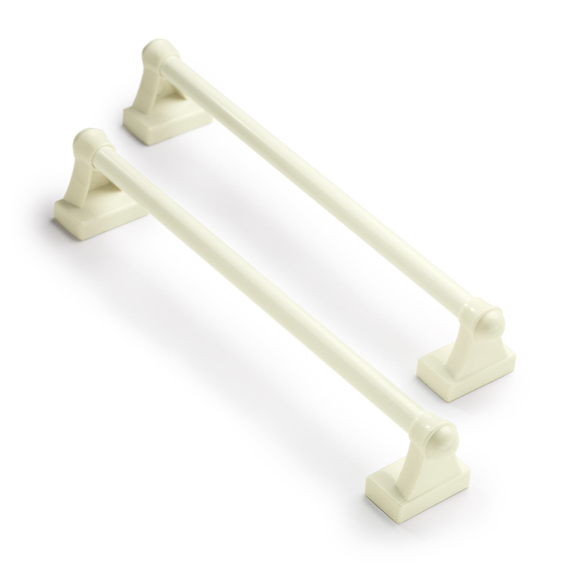 Ivory Magne Sash Rod® café rods for Sidelights 00110 8.75" 15.75"
