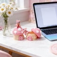 thumbnail image 4 of 3D Printed Cute Mushroom House with Dragon Figurine, Whimsical Desk Sculpture, Plastic Fantasy Home Decoration, Tabletop Ornament, Seasonal Gift, Desktop Display, Home & Office Decor, 4 of 6
