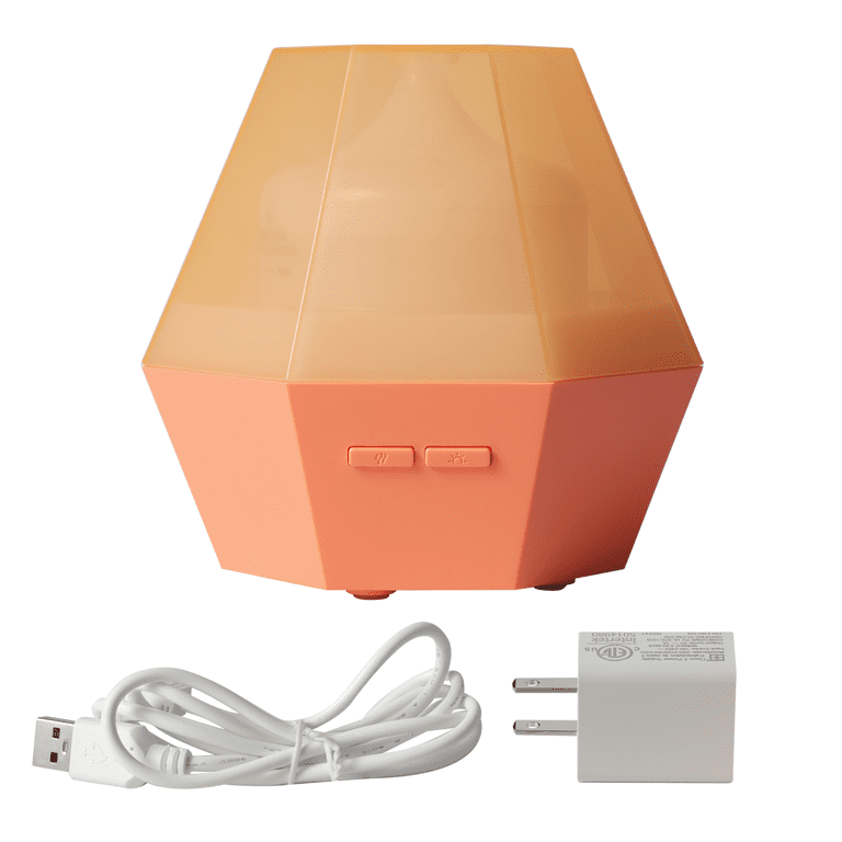 Mainstays Ultrasonic 100mL Oil Diffuser, Orange, Aromatherapy