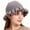 Grey, variant on Delayuji Womens Bucket Hat Handmade Crochet Ruffled Knit Hat Fashiona Colorful Wide Brim Hat Sun Hat Hiking Take Photos Dark Purple One Size