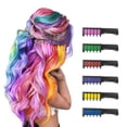thumbnail image 1 of Nuevo peine de tiza para el cabello, tinte temporal para el cabello para niñas y niños, tiza para el cabello lavable para niñas de 4, 5, 6, 7, 8, 9, 10 años, cumpleaños, cosplay, bricolaje, Halloween,, 1 of 4