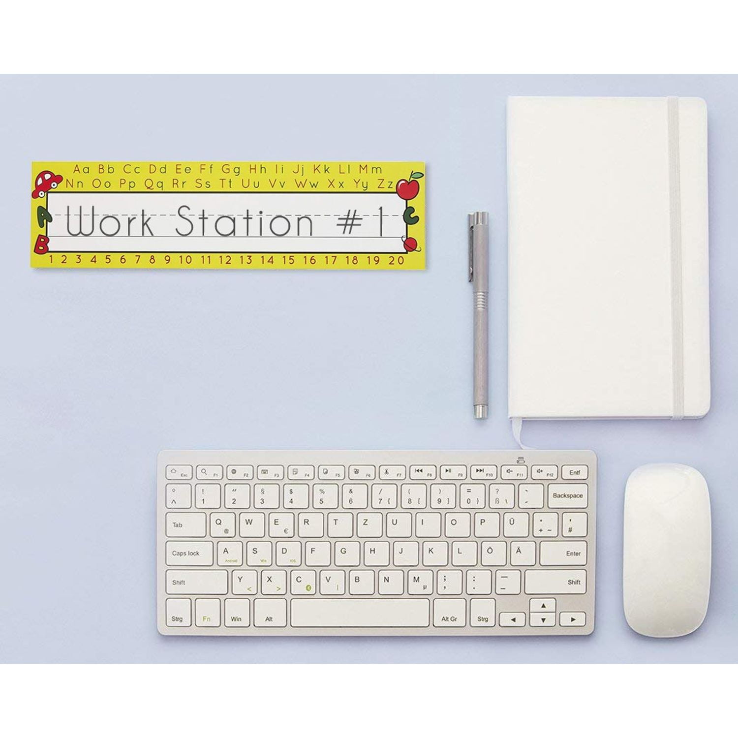 11 5 X 3 0 Inches Desk Name Tags Alphabet Design Pack Of 72 Name