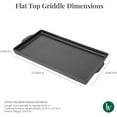 thumbnail image 3 of Larder & Vine Ceramic Griddle Pan | Made in Italy, Nontoxic, Indoor & Outdoor, Oven-Safe, 3 of 8