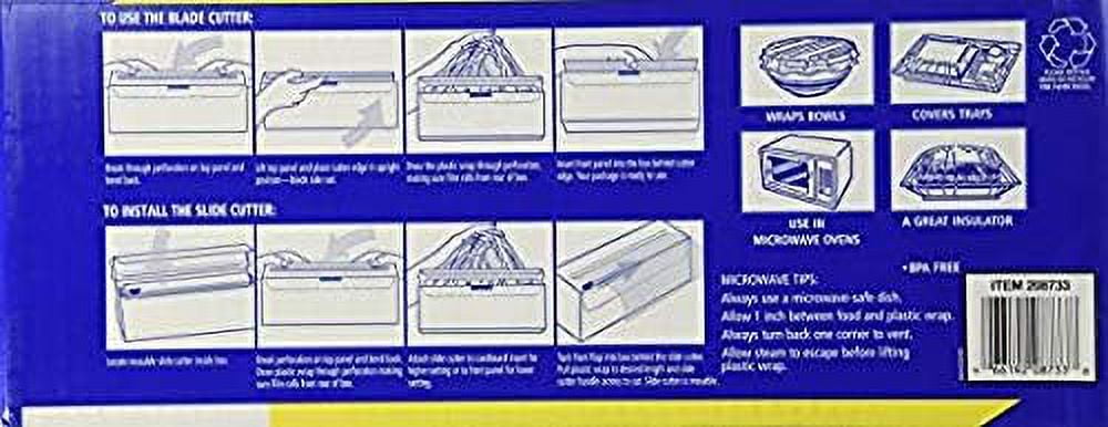Kirkland Signature Stretch-Tite Plastic Food Wrap - Parent (6000 SQ. FT (2 Pack, 12" x 3000 SQ. FT Each))