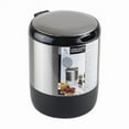thumbnail image 2 of Akita Line HomeMarket ANSN-E29-WASTEBIN-3LT-BK Stainless Steel and Plastic Waterproof Car, & Kitchen Counter Top Trash Can With Lid, Front Seat, 3L (Black), 2 of 3