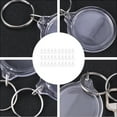 thumbnail image 3 of Shisuyan Photo Frame Key Ring Acrylic Transparent 30Pcs 1.6x1.6x0.1in, 3 of 9