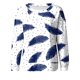 thumbnail image 4 of Pntutb Mujer Cuello Redondo Moda Casual Manga Larga Estampado Sudadera tops Blusa Pntutb Pntutb-7223, 4 of 4
