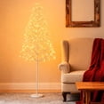 thumbnail image 5 of Costway 5 FT Lighted Birch Tree with 240 Warm White Light LED Lights, Weighted Base, 5 of 10