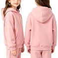 thumbnail image 4 of mgoYE Boys Girls Zip Up Hoodies Teen Fleece Full-Zip Sweatshirts Jacket Casual Fall Hoodie with Pocket(Pink,5-6 Years), 4 of 7