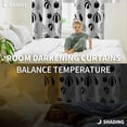 thumbnail image 3 of Fsddascl White Pumpkins Blackout Curtains for Bedroom/Living Room, Thermal Insulated Kitchen Curtains, Thanksgiving Simple Country Vintage Grommet Darkening Window Treatment Drapes 42"x84"x2, 3 of 6