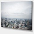 thumbnail image 2 of Panoramic Aerial View of Big City - Landscape Canvas Art Print, 2 of 4