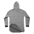 thumbnail image 5 of Ma Croix Mens Lightweight Marled Pullover Hoodie Texture Brushed Fleece Longline, 5 of 5
