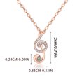 thumbnail image 3 of Valentine's Day Gifts for Woman Musical Note Necklace Cubic-Zirconia Necklace Gift For Women Gril Wonderful Gift Rose Gold, 3 of 3