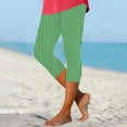 thumbnail image 2 of Idoravan Leggings for Women Capri Length Women'S Spring and Summer Printing Tight Yoga Legging Pants Casual Fashion Leggings 3/4 Pants, 2 of 5