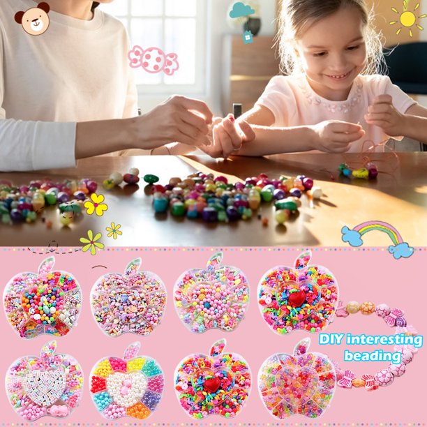 onlyliua Ofertas Del Día Por Tiempo Limitado Nuevoestilo de Porcelana Blanca con Cuentas de Cristal para Hacer Joyas para Niños.