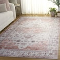 thumbnail image 3 of Safavieh Arizona 4'-0" X 6'-0" Polyester Power Loomed Rug In Beige / Rust, 3 of 12