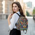 thumbnail image 6 of FORMRS Mini Backpack Purse for Women Quilted Travel Daypack Casual Shoulder Bag, Abstract Eagle, 6 of 7