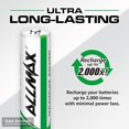 Allmax AAA Maximum Power Precharged Rechargeable Triple A Batteries (48 Count) Ultra Long