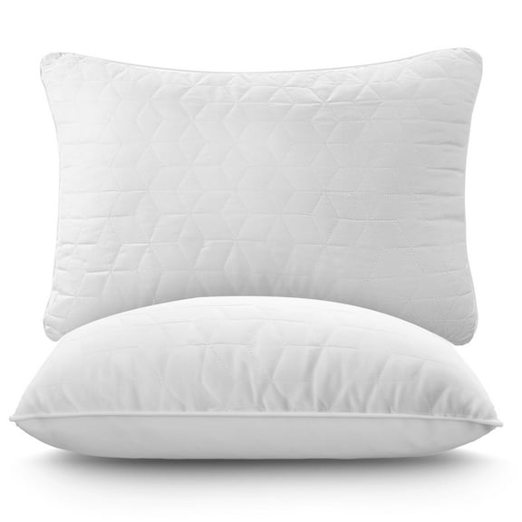 Bed Pillows for Sleeping 2 pack, Standard Size Cooling Pillows Hotel Quality with Premium Soft Down Alternative Fill for Back, Stomach or Side Sleepers